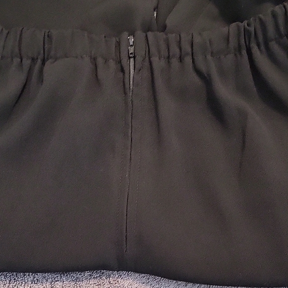 Women's Black Straight Leg Pants - Picture 3 of 3